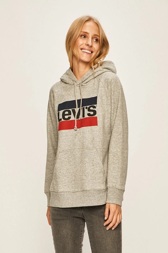 gray Levi's sweatshirt