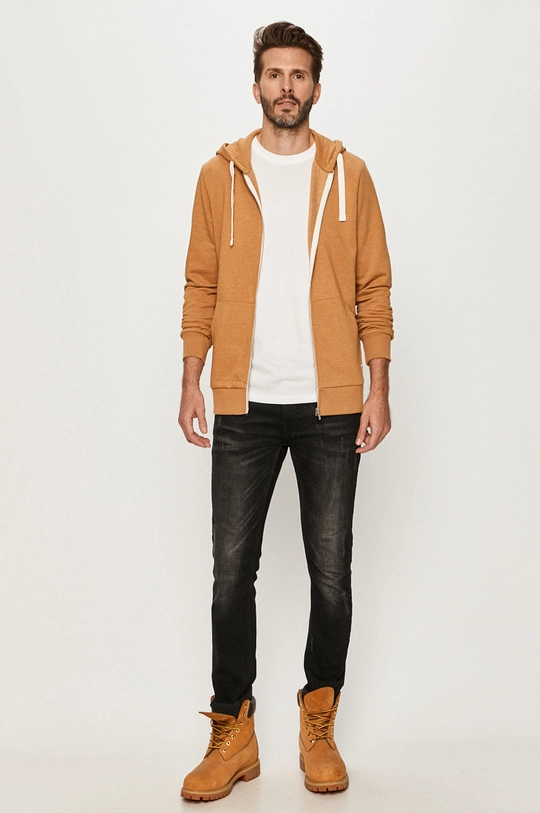 Mikina Produkt by Jack & Jones hnedá