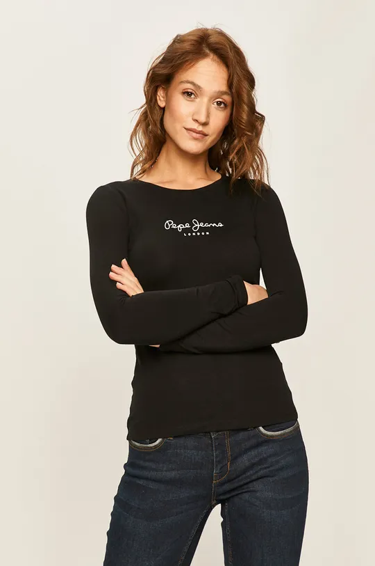 μαύρο Pepe Jeans - Μπλουζάκι New Virginia Γυναικεία