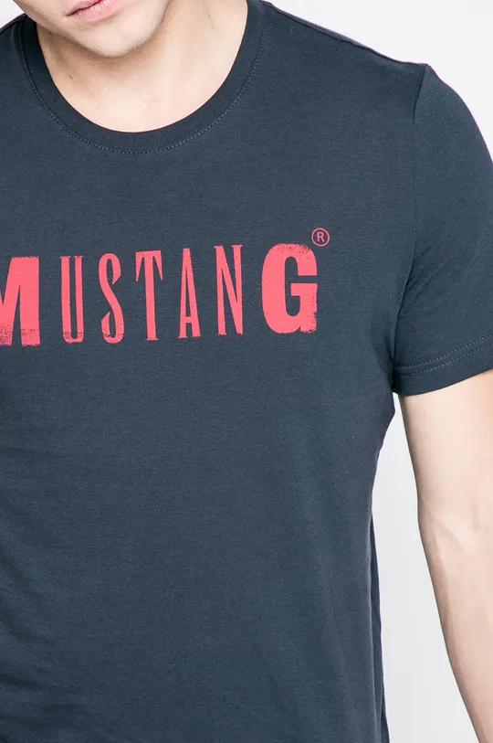 tmavomodrá Mustang - Pánske tričko