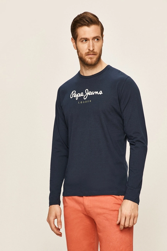 granatowy Pepe Jeans - Longsleeve Eggo Męski