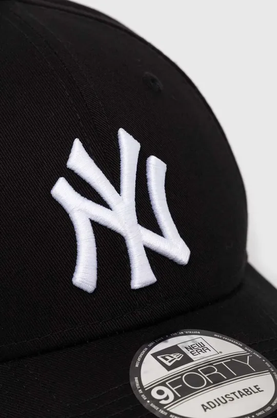 New Era cotton baseball cap black