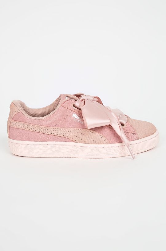 roz Puma – Pantofi Suede Heart Pebble Wn 36521001 De femei