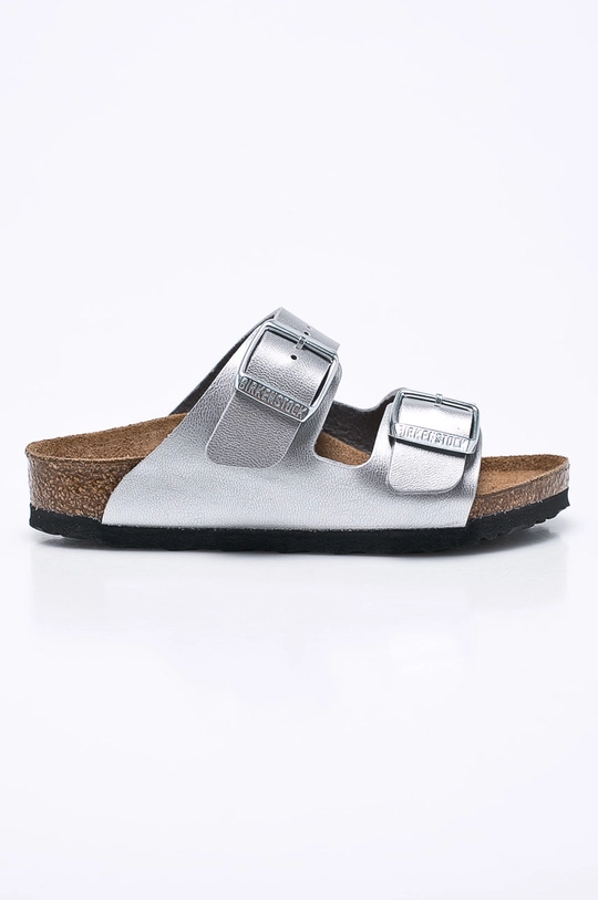 srebrny Birkenstock - Klapki dziecięce Arizona Kids Dziewczęcy