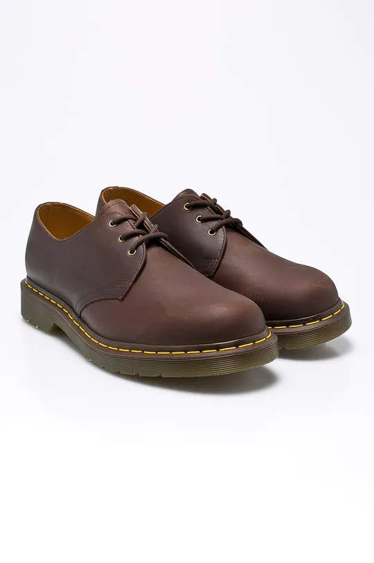 Замшевые туфли Dr. Martens 1461 коричневый