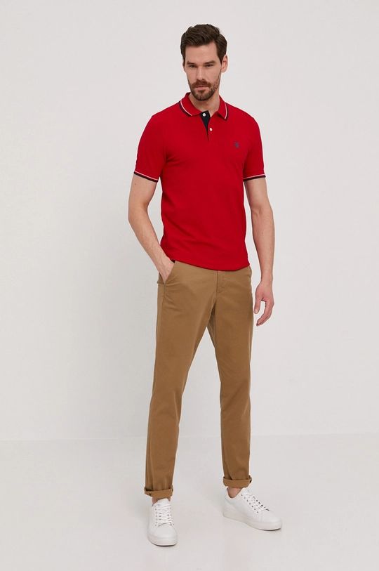 Selected Homme - Polo czerwony