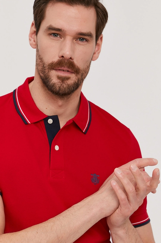 červená Selected Homme - Polo tričko