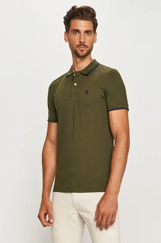 zelená Selected Homme - Polo tričko Pánsky
