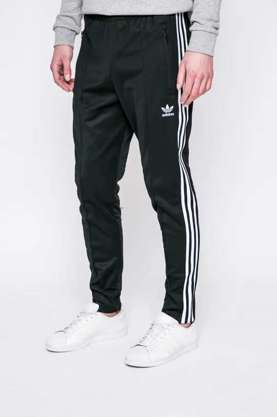 černá Kalhoty adidas Originals Beckenbauer CW1269 Pánský