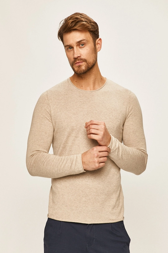 beżowy Selected Homme - Sweter