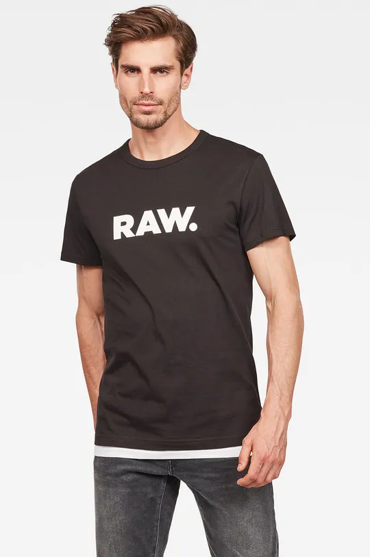čierna G-Star Raw - Pánske tričko Pánsky