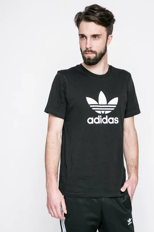 fekete adidas Originals - T-shirt CW0709 Férfi