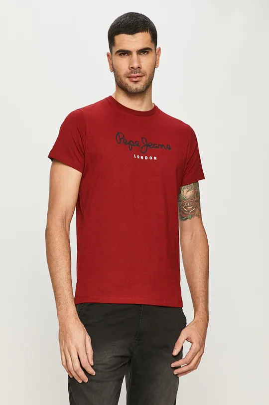 piros Pepe Jeans - T-shirt Férfi