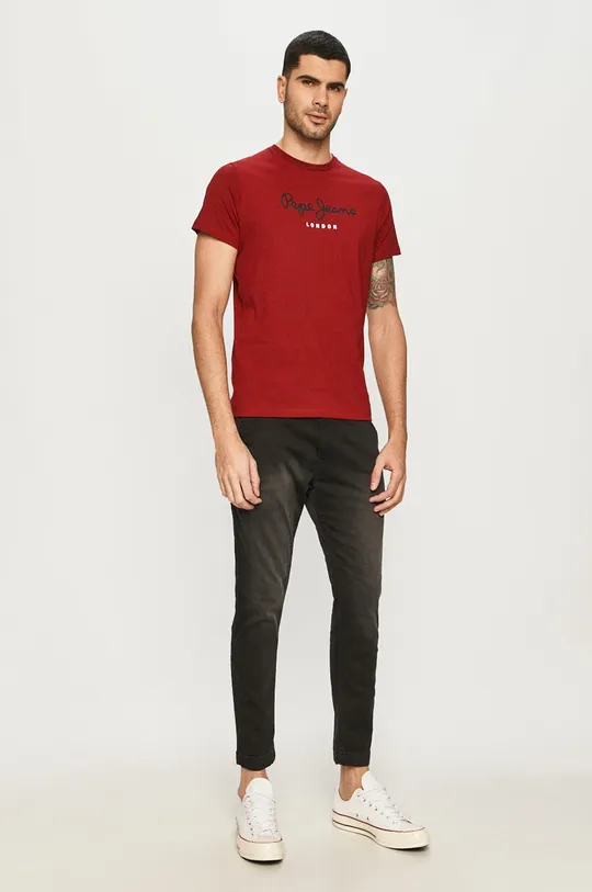 Pepe Jeans - T-shirt piros
