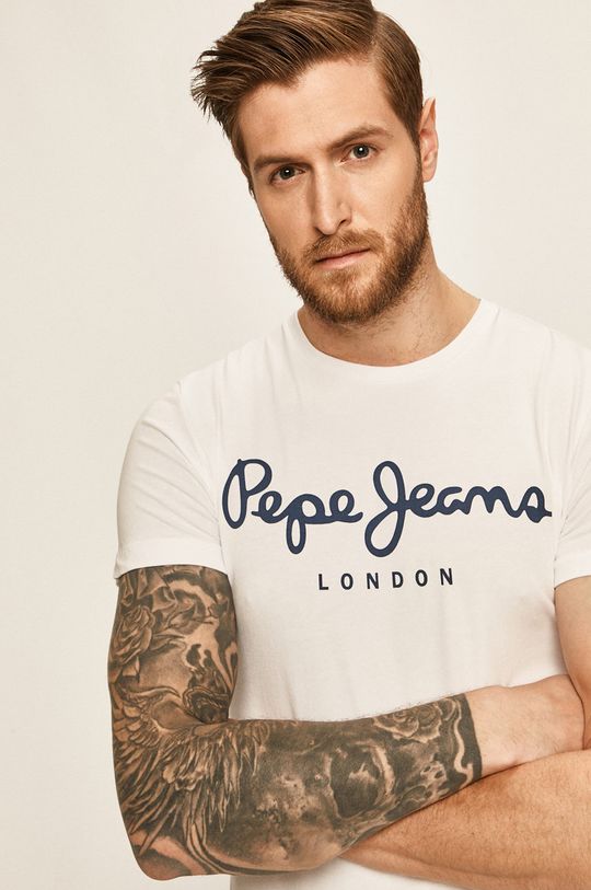 alb Pepe Jeans - Tricou De bărbați