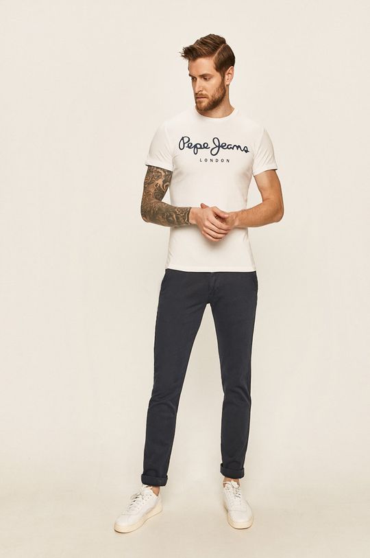 Pepe Jeans - Tričko bílá