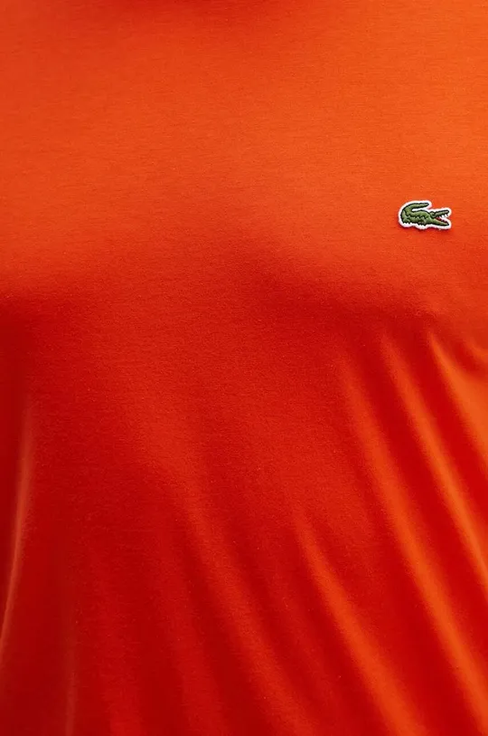 oranžová Bavlnené tričko Lacoste