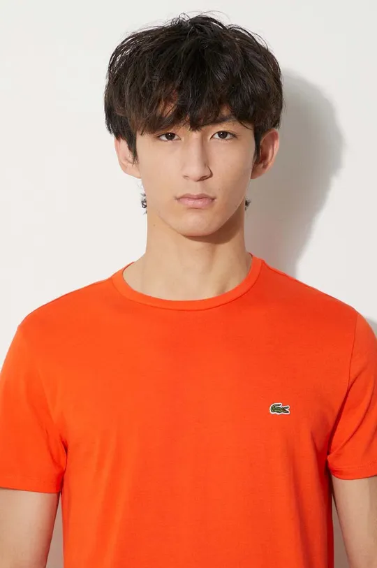 pomarańczowy Lacoste t-shirt bawełniany