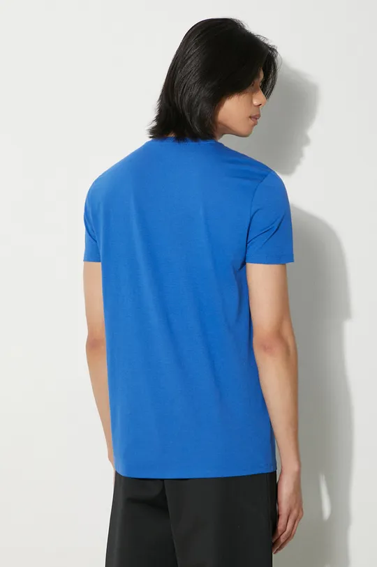Хлопковая футболка Lacoste голубой