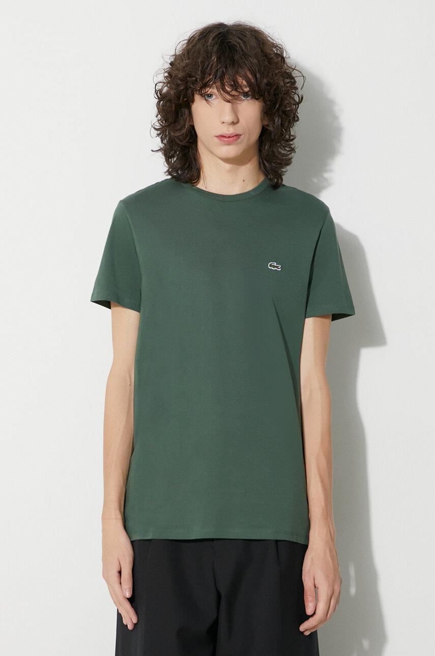 zielony Lacoste t-shirt bawełniany Męski