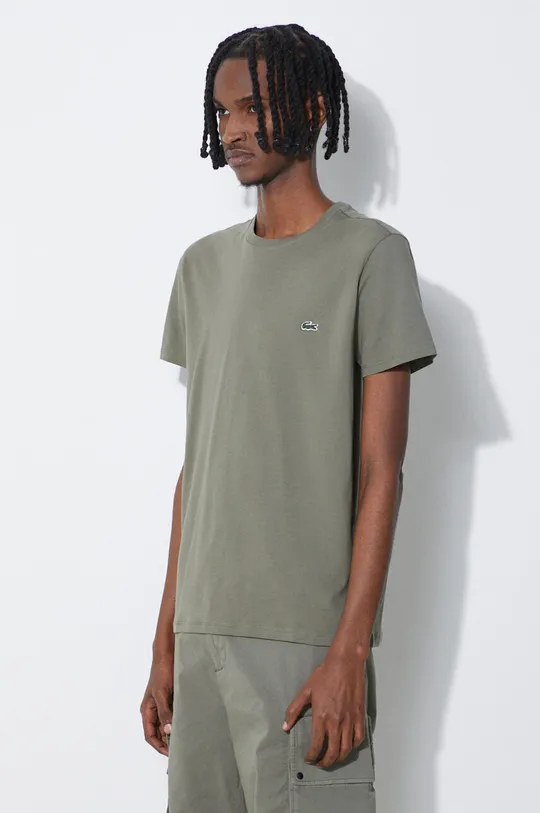 green Lacoste cotton t-shirt