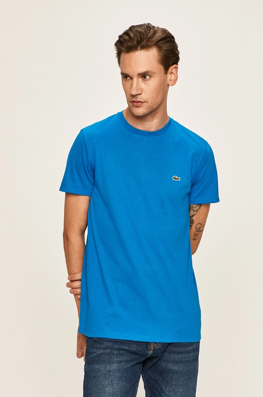 niebieski Lacoste - T-shirt TH6709 Męski