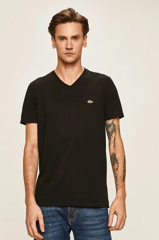 fekete Lacoste - T-shirt Férfi