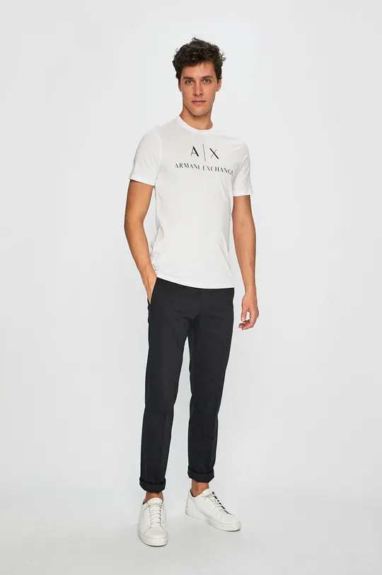 Armani Exchange t-shirt biały