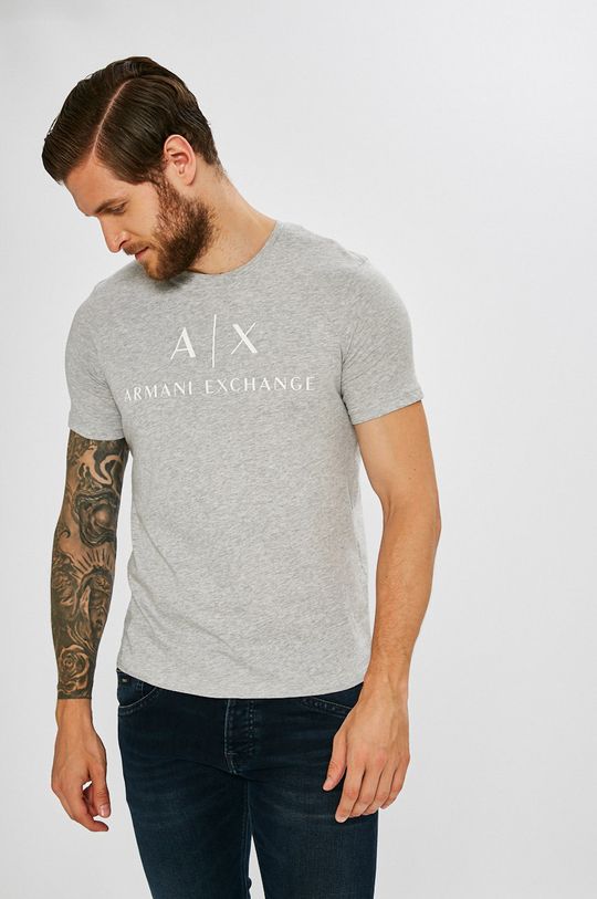 szary Armani Exchange - T-shirt 8NZTCJ.Z8H4Z Męski