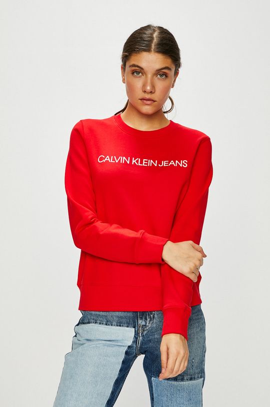 červená Calvin Klein Jeans - Mikina Dámský