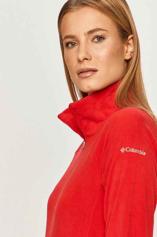 red Columbia sweatshirt