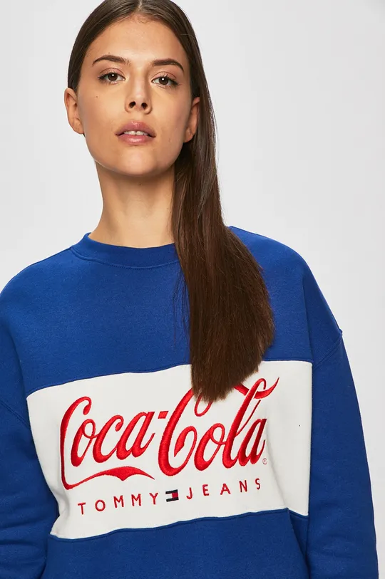 modrá Tommy Jeans - Mikina x Coca Cola