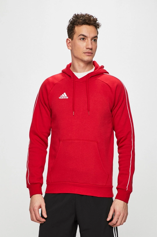 czerwony adidas Performance - Bluza CV3337 Męski