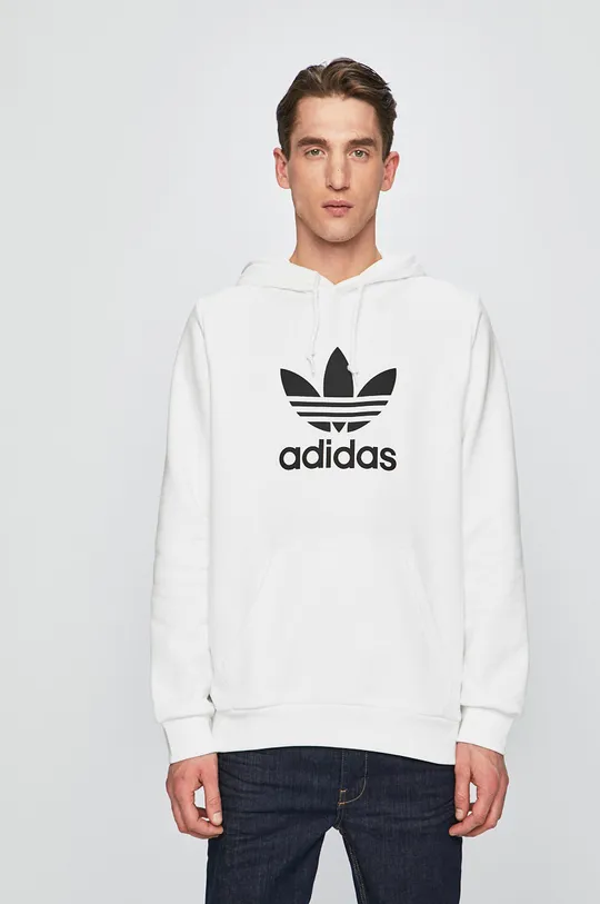 biały adidas Originals - Bluza DU7780 Męski