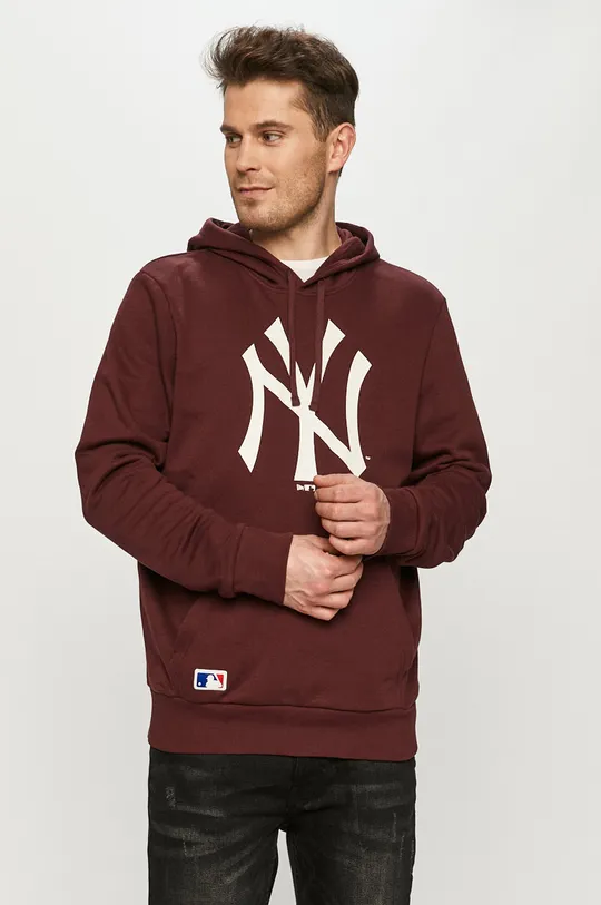 maroon New Era sweatshirt