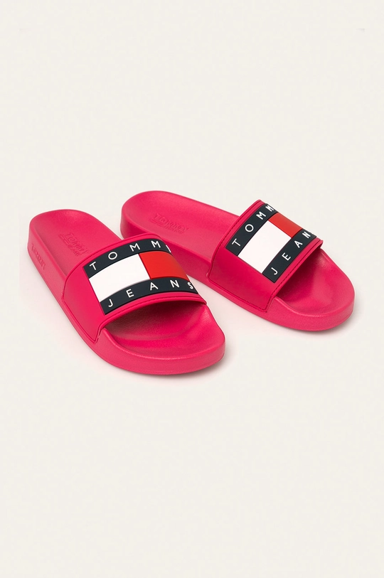 Tommy Jeans - Klapki Flag Pool Slide EN0EN00474 różowy