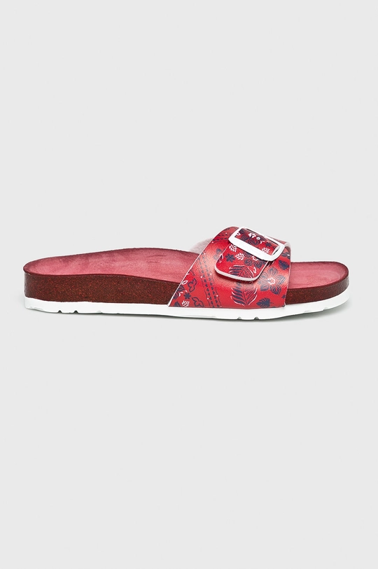 Pepe Jeans - Papuci Oban Virgi imitatie de piele rosu PLS90420