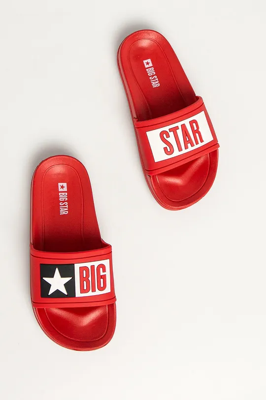 Big Star - Detské šľapky červená