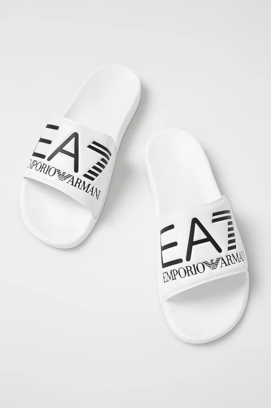 EA7 Emporio Armani klapki biały