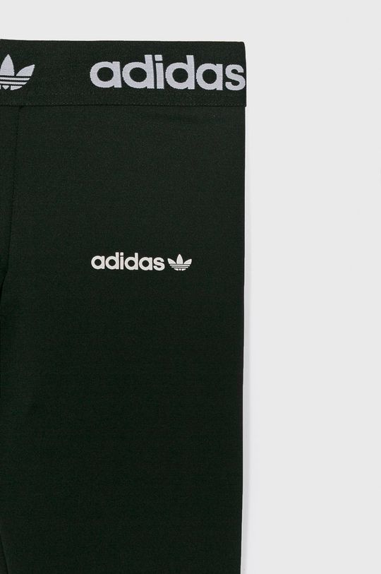 czarny adidas Originals - Legginsy dziecięce 128-170 cm