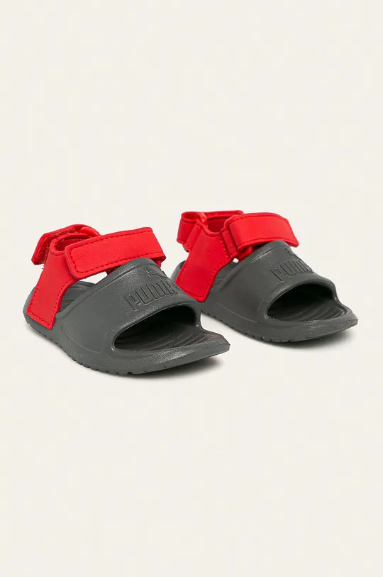 Puma - Detské sandále Divecat v2 Injex 369545 sivá
