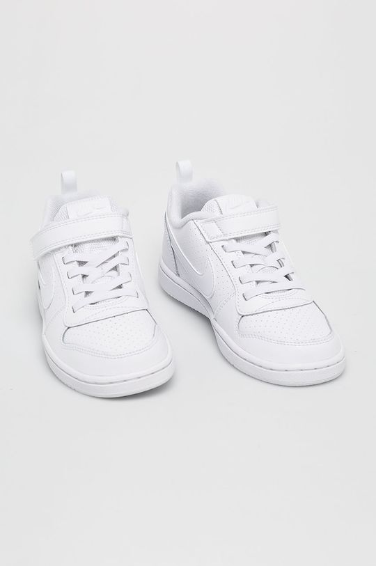 Nike Kids - Детски обувки Court Borough Low бял