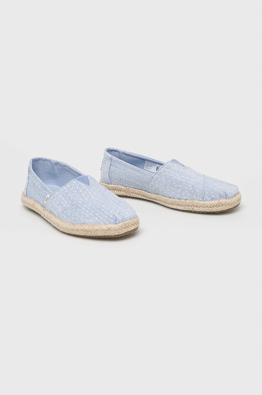 Toms - Espadrile Chambray Dots On Rope 10013520 albastru SS19