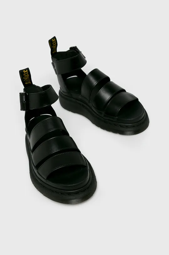 Kožené sandály Dr. Martens Clarissa II černá