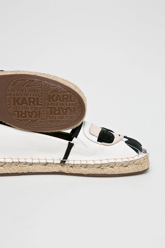 fehér Karl Lagerfeld - Espadrilles Karl Ikonic Slip On