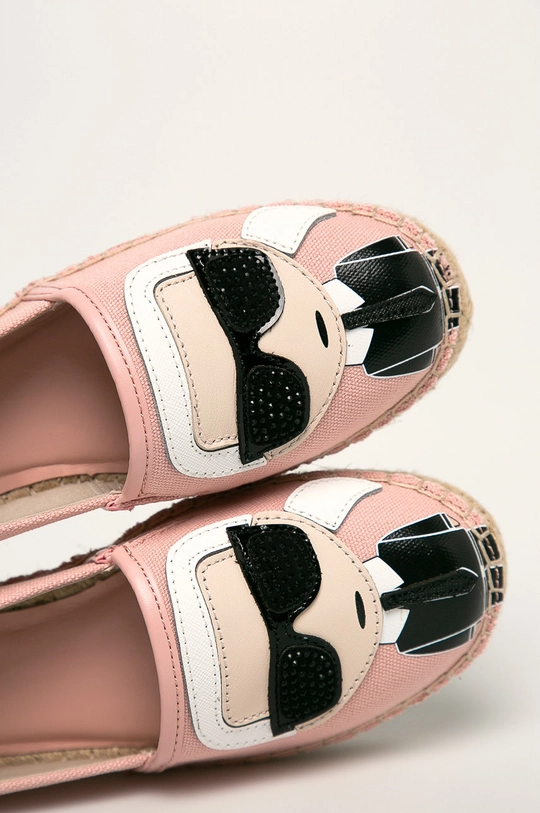 Karl Lagerfeld - Espadrilky Karl Ikonic Slip On <p>Zvršok: Textil, Prírodná koža 
Vnútro: Textil 
Podrážka: Syntetická látka 
Vložka: Prírodná koža</p>