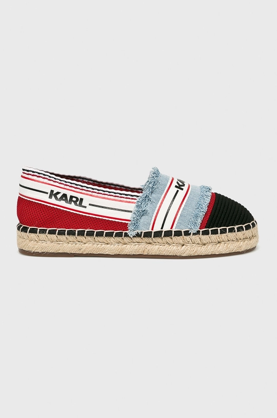 niebieski Karl Lagerfeld - Espadryle KL80109 Damski