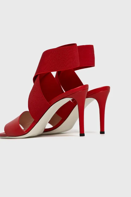 červená Pollini - Sandále