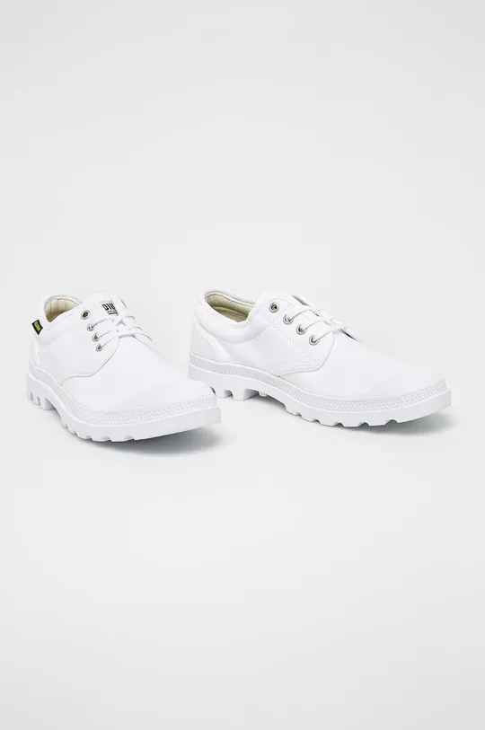 Palladium - Πάνινα παπούτσια Pampa Ox Originale λευκό