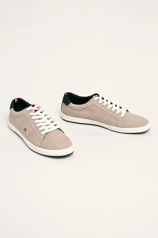 Tenisice Tommy Hilfiger ICONIC LONG LACE SNEAKER bež